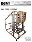 PAC FEED SYSTEMS PROCESS & CHEMICAL FEED EQUIPMENT