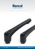 Clamping Handles & Adjustable Tension Levers. Leaflet No. A03.1
