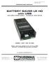 BATTERY SAVER LR HO with USB LOW RIPPLE POWER SUPPLY / AUTOMATIC LOAD SWITCH FOR 12VDC VEHICLE SYSTEMS