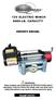 12V ELECTRIC WINCH 9000-LB. CAPACITY OWNER S MANUAL