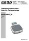 Operating instructions Step-On Personal scale. KERN MPD_M Version /2015 GB
