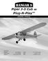 Piper J-3 Cub 40 Plug-N-Play