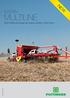 NEW SYSTEM MULTILINE. Mulch drilling technology with stubble cultivator or disc harrow en.0814