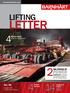 LETTER. 2Barnhart: Providing. 4Project LIFTING POWER. Vol. 48. THE POWER of. 400 Ton Generator. Equipment Profile: Reviews