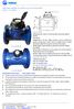 Installation Instruction Bulk water meter REMOVABLE ELEMENT WOLTMAN COLD (HOT) WATER METER MODEL: LXLC-50~500