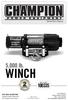 WINCH. 5,000 lb. OPERATOR S MANUAL. save THese INsTruCTIoNs Important safety instructions are included in this manual.