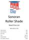 Sonoran Roller Shade