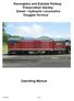 Ravenglass and Eskdale Railway Preservation Society Diesel - Hydraulic Locomotive Douglas Ferreira Operating Manual
