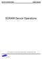 SDRAM Device Operations