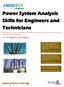 Power System Analysis Skills for Engineers and Technicians