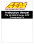 Instruction Manual P/N B Series COP Conversion Kit
