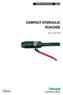 COMPACT HYDRAULIC PUNCHER