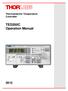 Thermoelectric Temperature Controller. TED200C Operation Manual