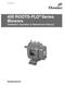 400 ROOTS-FLO Series Blowers Installation Operation & Maintenance Manual