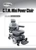 C.T.M. Mini Power Chair. HS-2800 User's Manual