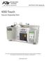 VDO Touch. Vacuum Degassing Oven INSTRUCTION MANUAL.