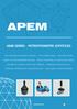 APEM SERIES - POTENTIOMETER JOYSTICKS TWO STANDARD MOUNTING OPTIONS LOW CURRENT DRAIN IP65 ABOVE PANEL.