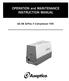 OPERATION and MAINTENANCE INSTRUCTION MANUAL. AA-98 AirPac II Compressor 110V