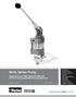 ACHL Series Pump. Operation and Maintenance Manual Air Driven, Hand Operated High Pressure Liquid Pump