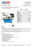 BS-7L - Metal Cutting Band Saw - Swivel Vice 305 x 178mm (W x H) Rectangle Capacity $1, $1, Product Brochure For B006.