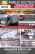 COMPLETE LATE MODEL FABRICATING FACILITY AUCTION CONDUCTED BY: