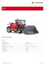 T5522 Telehandler. Technical specifications. Engine data. Cylinders 4. Cooling system Page: 1 / 9