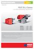 RS/E BLU Series. Technical Data Leaflet. Low NOx Modulating Gas Burners. Low NOx Gas TS0087UK00