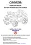 OPERATION MANUAL BATTERY-POWERED ELECTRIC VEHICLE