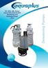 SD Series. SD, SDA, SDL Series Heavy Duty Submersible Dewatering and Drainage Pumps 415V. Dewatering Pumps. 3 Year Warranty!