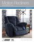 Motion Recliners MOTION PRODUCT GUIDE STYLE SELECTION VALUE VERSION