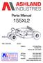 Parts Manual 155XL2 WG-155X /18 PH: