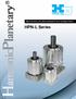 High-Performance, Face-Mount Gearheads for Servo and Stepper Motors. HPN-L Series. Gearheads