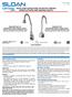 INSTALLATION INSTRUCTIONS FOR BATTERY POWERED SENSOR ACTIVATED HAND WASHING FAUCETS