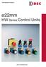 ø22mm HW Series Control Units Control Units