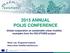 2015 ANNUAL POLIS CONFERENCE
