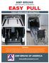 AMF-BRUNS USER AND INSTALLATION MANUAL EASY PULL FRONT WHEELCHAIR RESTRAINTS WARNING