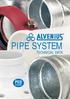 PIPE SYSTEM TECHNICAL DATA