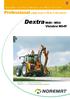 Dextra M49 - M54. Professional range from 4.90 to 5.40 metres. Dexterity in action! Visiobra M54T