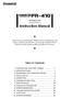 Desoldering Tool. (HAKKO FR-4101) Instruction Manual. Table of Contents