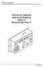 TECHNICAL MANUAL AND ELECTRONICAL MODULE REGULATION VVVF-4 +