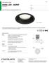 Ardito LED - A2RSF SPECIFICATION SHEET. 2-1/2 Series. Ultra-Thin Profile Round Regressed Shower Trim SPECIFICATIONS