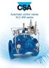 Automatic control valves XLC 400 series
