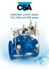 Automatic control valves XLC 300 and 400 series