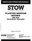 PLASTER / MORTAR MIXERS MS-40H (Steel-Drum Hydraulic)