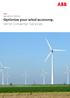 ABB DRIVES SERVICE. Optimize your wind economy. Wind Converter Services