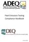 Fleet Emissions Testing Compliance Handbook