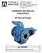 Installation and Service Instructions. ST Series Pumps
