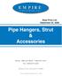 Pipe Hangers, Strut & Accessories