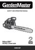 SAFETY AND OPERATING MANUAL. 50cc/20 PETROL CHAIN SAW GM50CSP