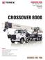 CROSSOVER T capacity class Boom truck crane Datasheet imperial